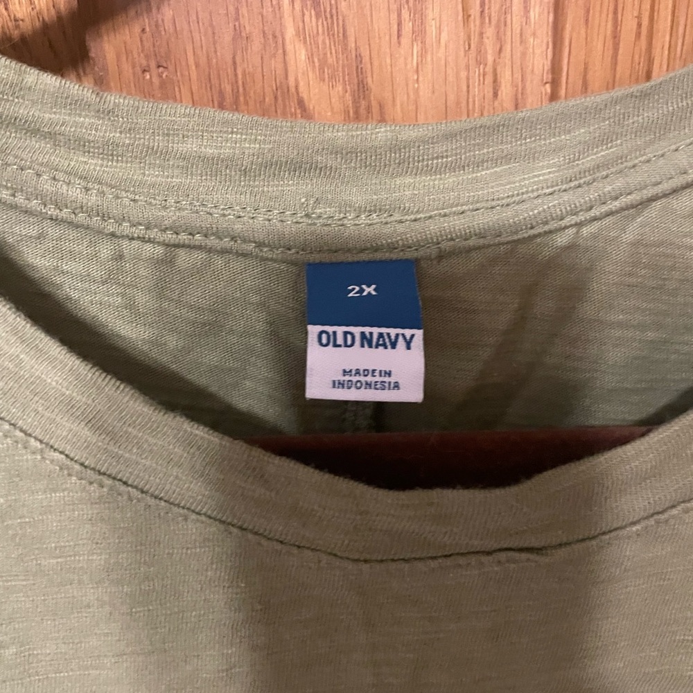 Old Navy Olive Crew Neck Tee